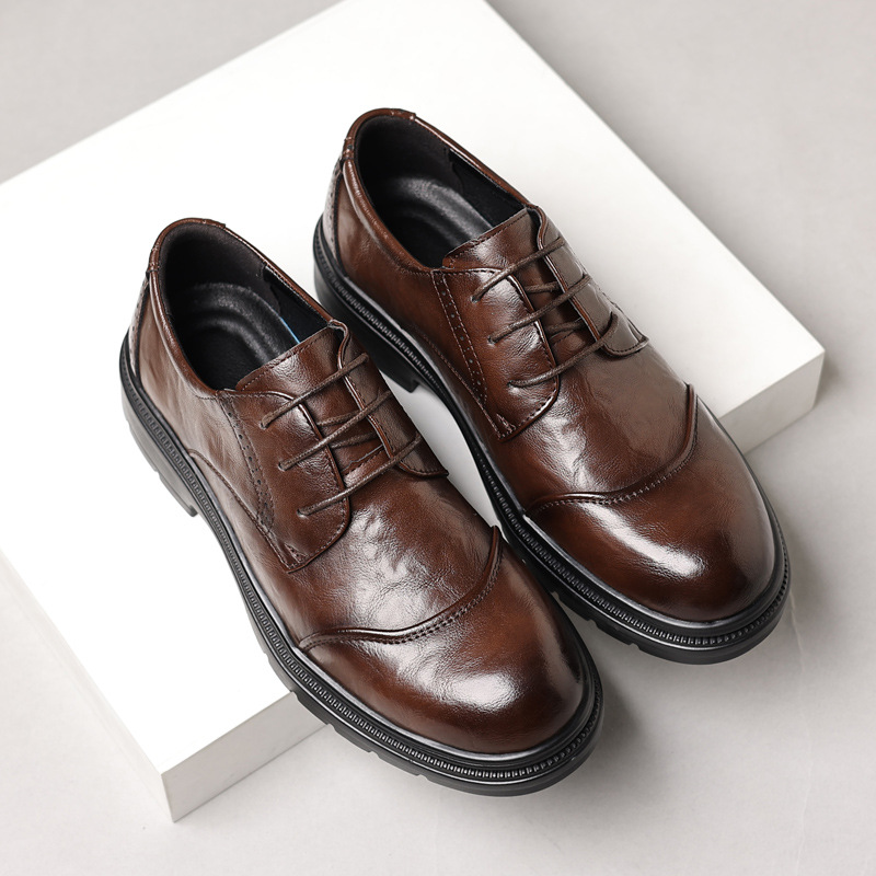 Men Formal Wear Dress - Męskie skórzane buty do noszenia na
