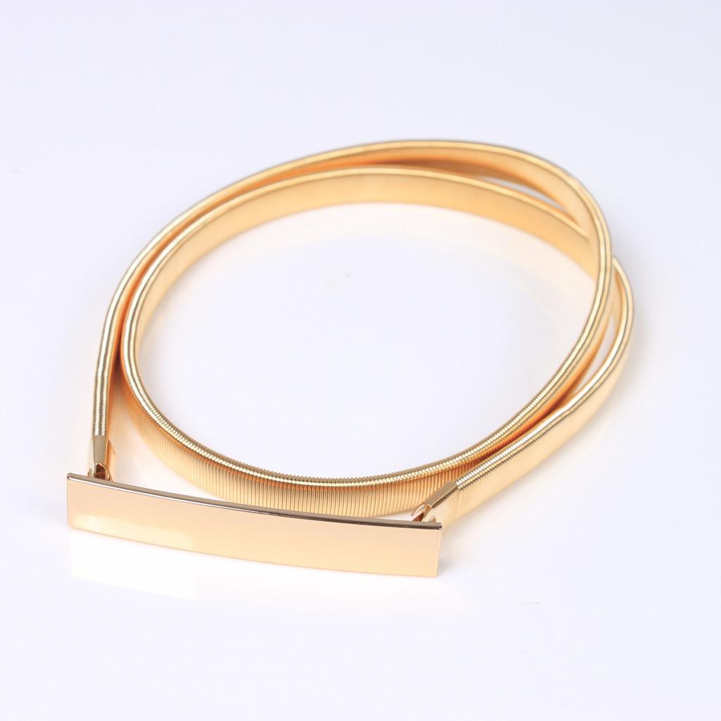 Formal Belt Leather Thin - Cienki elastyczny pasek do talii ze