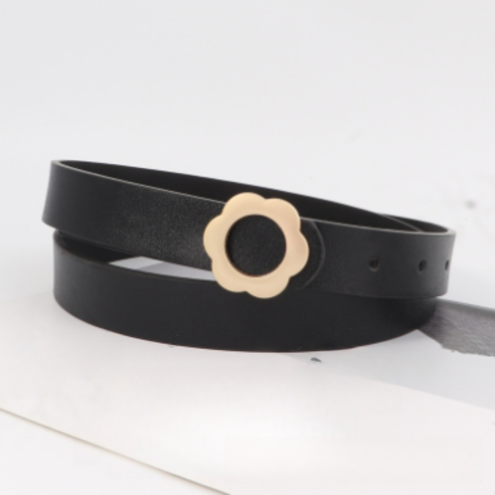 Formal Belt Leather Thin - Cienki pasek damski z ekoskóry z