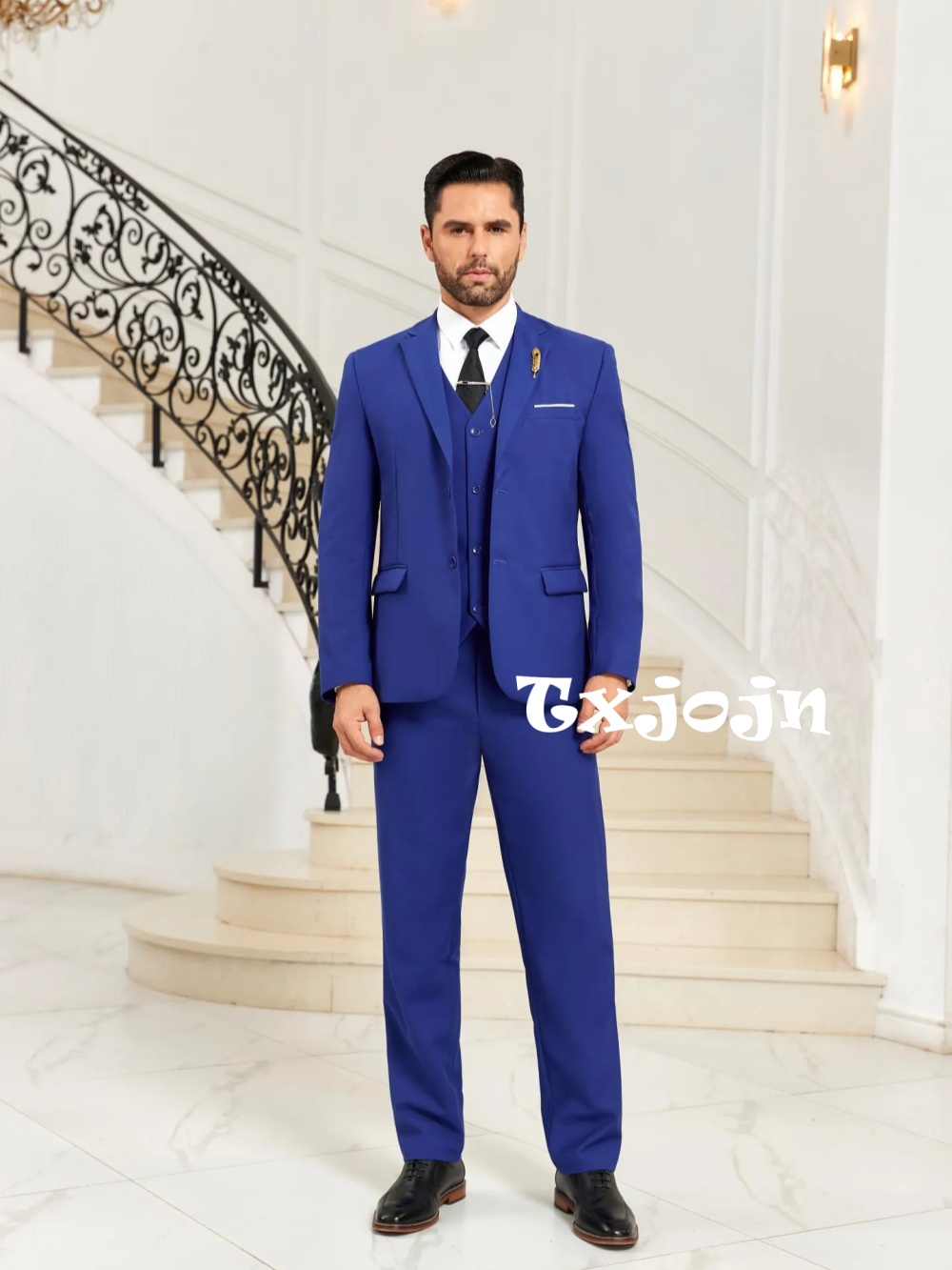 Men Formal Party Wear Outfit - Nowe niebieskie męskie garnitury slim fit,