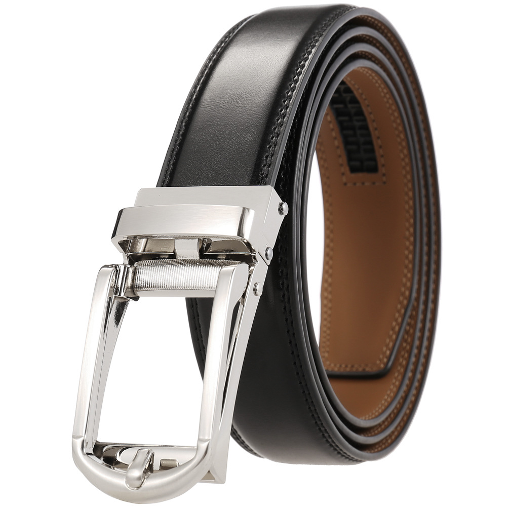 Formal Belt Leather Thin - Szerokość 3-3,1 cm Skóra bydlęca Automatyczny