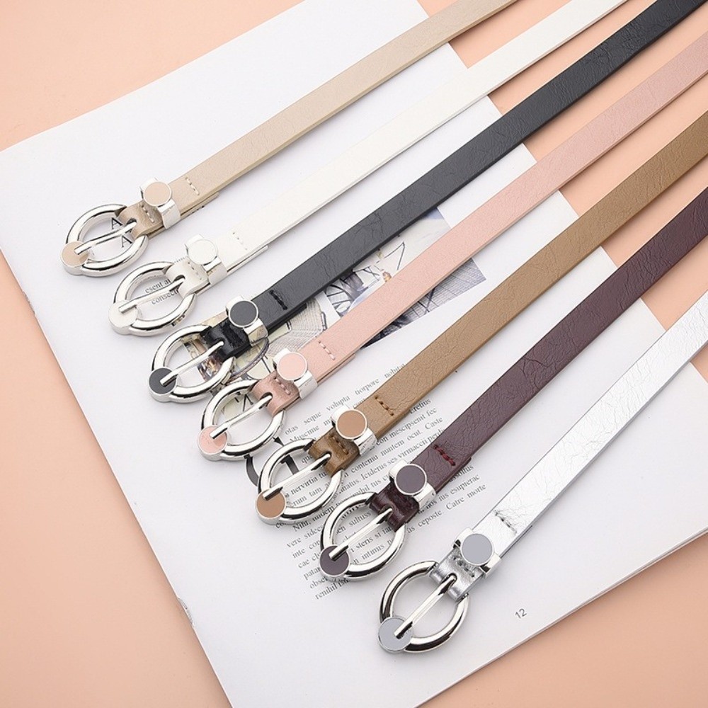 Formal Belt Leather Thin - Modny pasek do talii z cienką