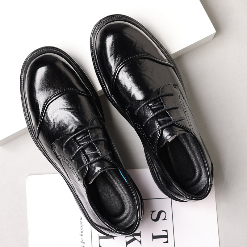 Męskie skórzane buty do noszen – Men Formal Wear Dress recenzja i cena