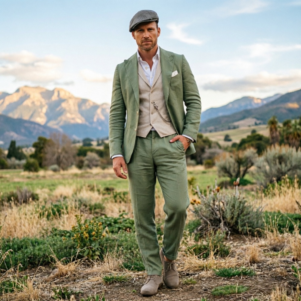 Męski garnitur trzyczęściowy z – Men Formal Party Wear Outfit recenzja i cena
