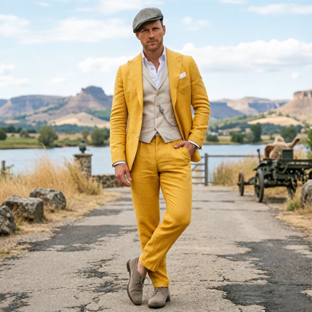 Męski garnitur trzyczęściowy z – Men Formal Party Wear Outfit recenzja i cena