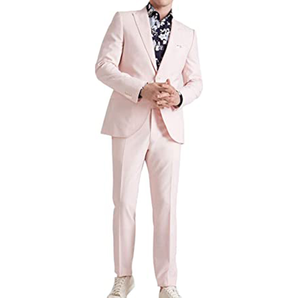 Letni różowy garnitur dla pana – Men Formal Wear Pink recenzja i cena