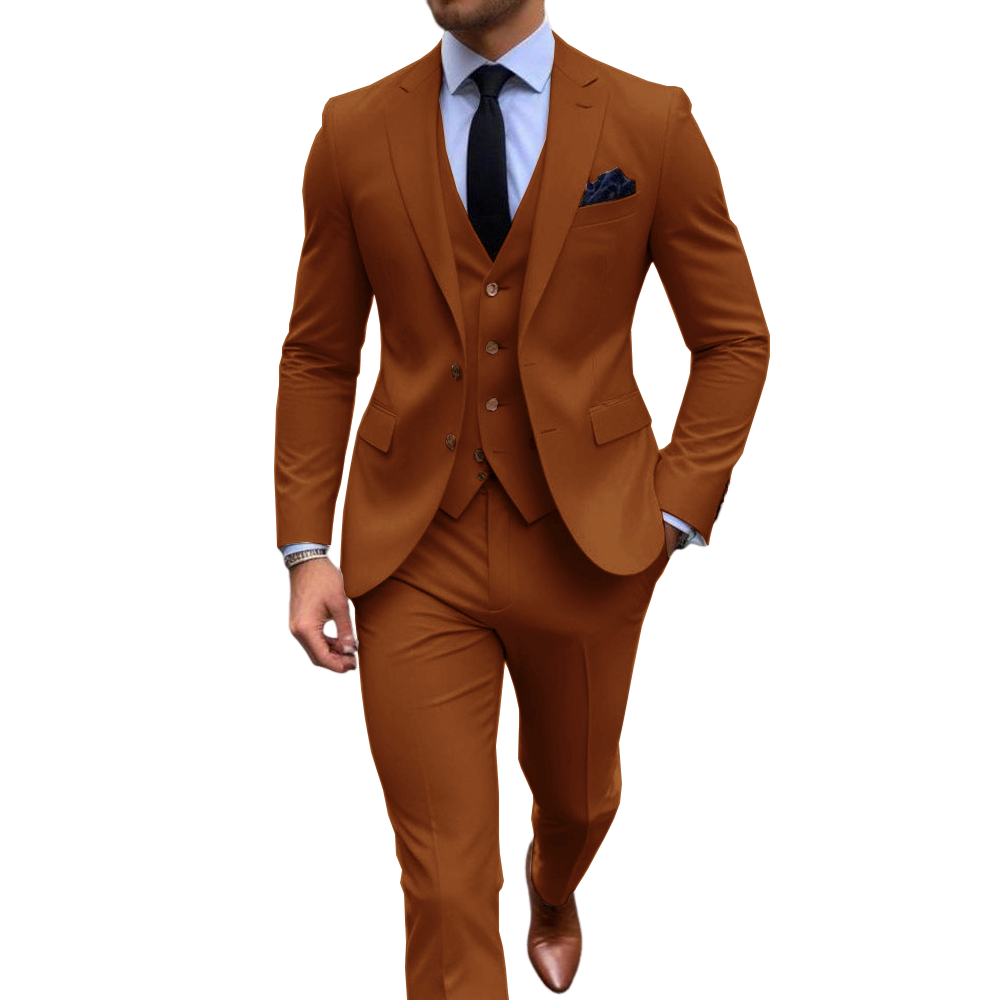 Różowy 3-częściowy garnitur mę – Men Formal Wear Pink recenzja i cena