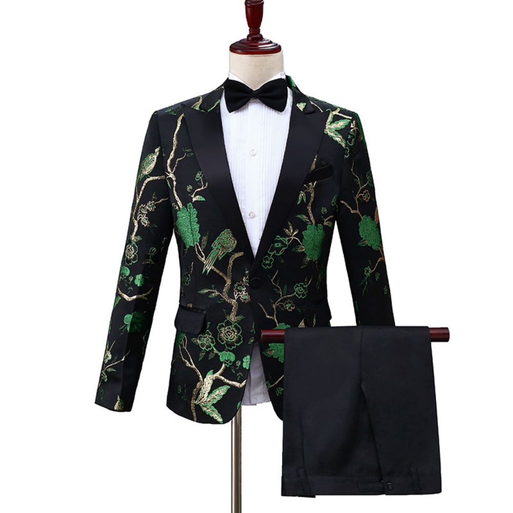 Nowy, wykwintny garnitur żakar – Men Formal Party Wear Outfit recenzja i cena