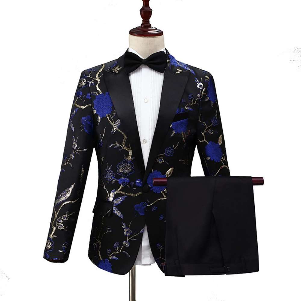 Nowy, wykwintny garnitur żakar – Men Formal Party Wear Outfit recenzja i cena