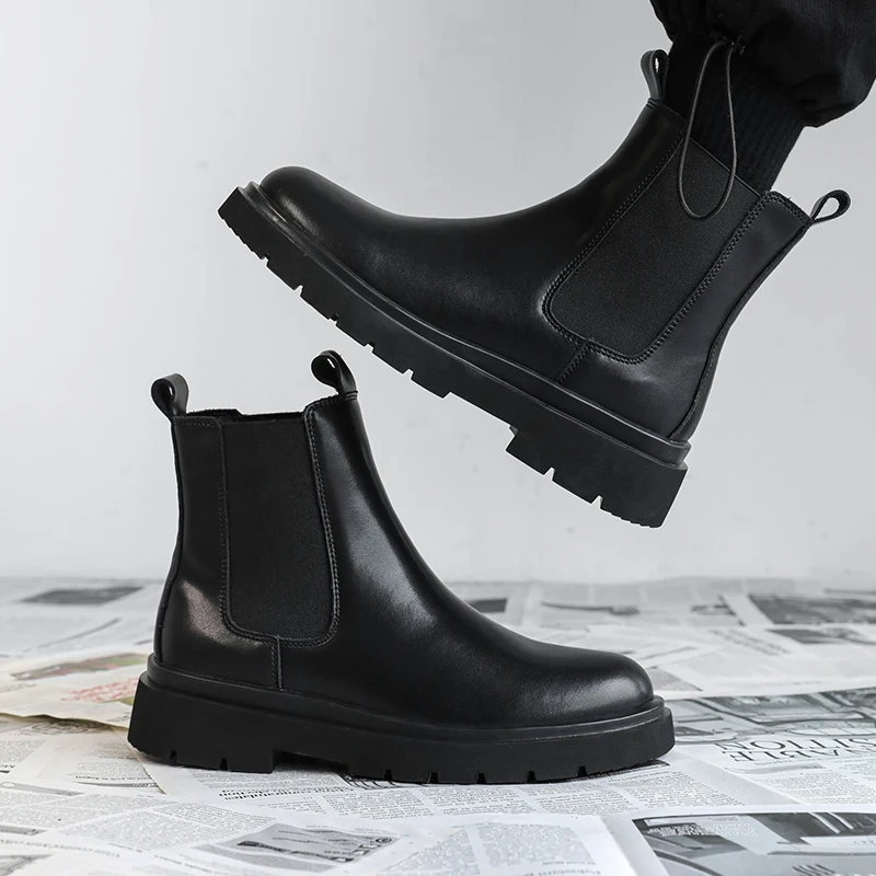 Męskie skórzane buty Chelsea z – Men'S Formal Wear Trends 2025 recenzja i cena