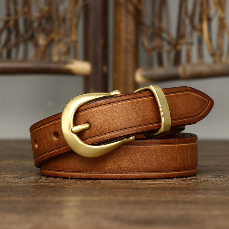 Pasek damski ze skóry naturaln – Formal Belt Leather Thin recenzja i cena