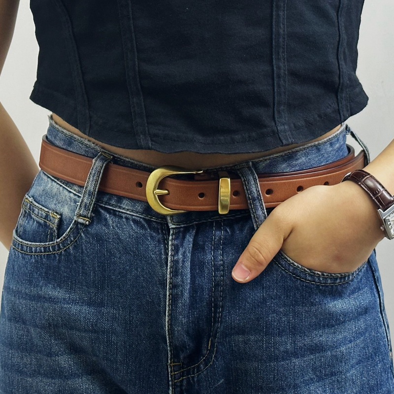 Pasek damski ze skóry naturaln – Formal Belt Leather Thin recenzja i cena