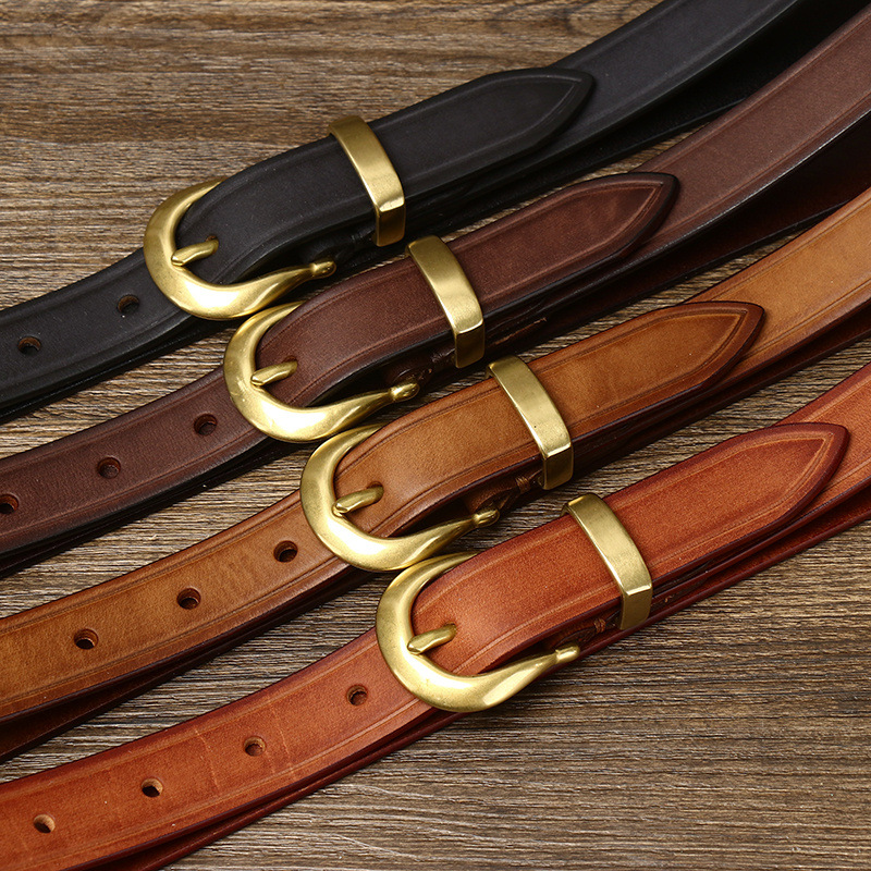 Pasek damski ze skóry naturaln – Formal Belt Leather Thin recenzja i cena