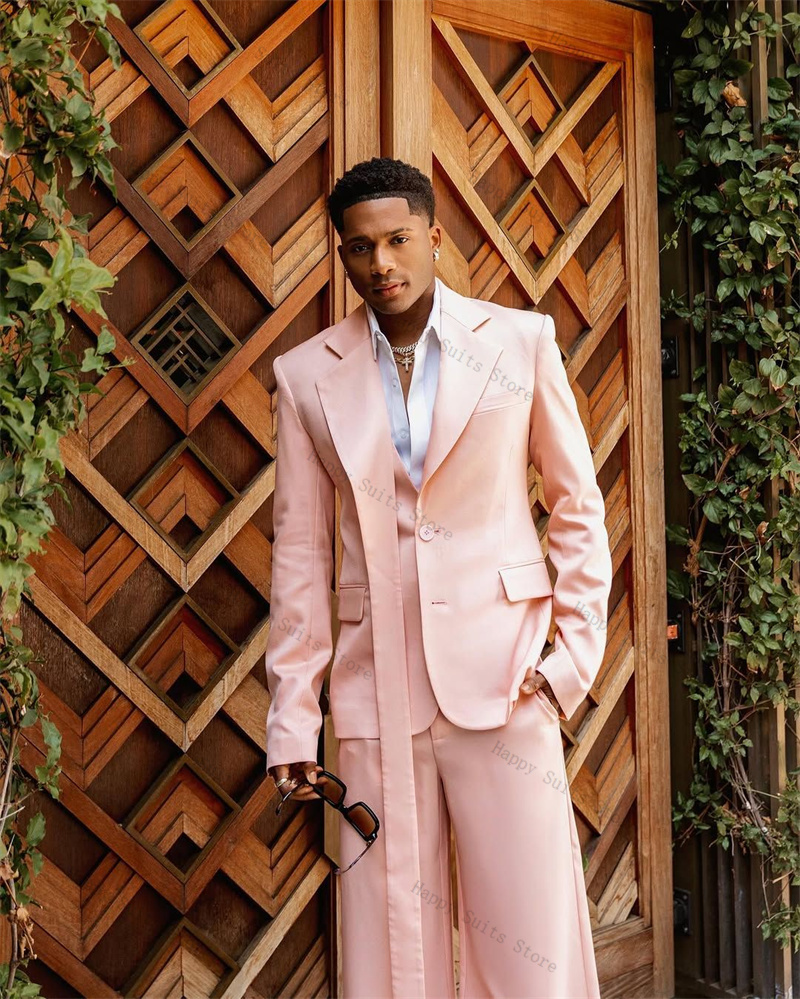 Różowy Garnitur Męski Dwuczęśc – Men Formal Wear Pink recenzja i cena