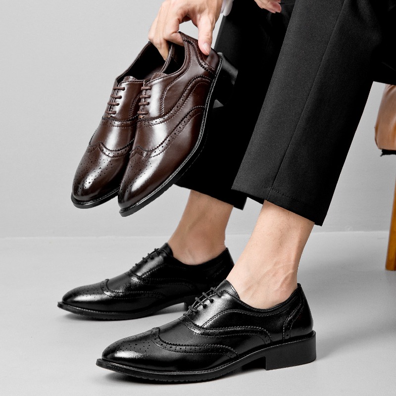 Eleganckie skórzane buty męski – Men Formal Wear In Summer recenzja i cena