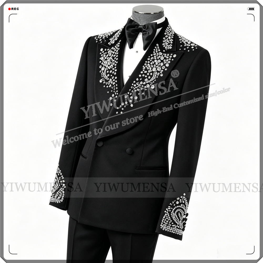 Luksusowy garnitur ślubny męsk – Men Formal Party Wear Outfit recenzja i cena