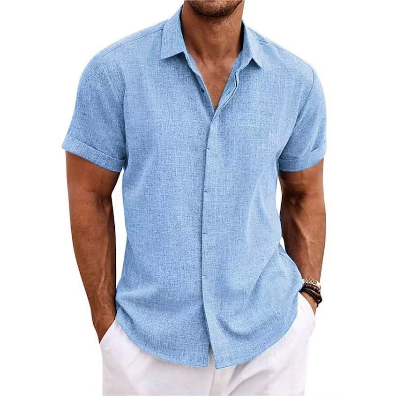 Męskie koszule codzienne w jed – Men Linen Formal Wear recenzja i cena