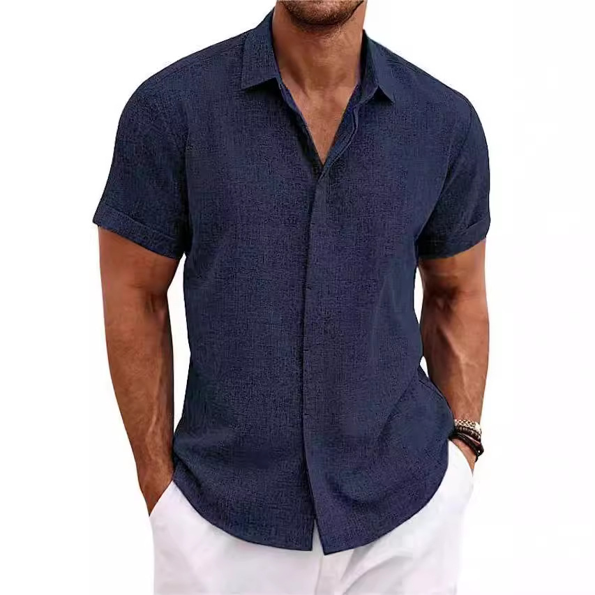 Męskie koszule codzienne w jed – Men Linen Formal Wear recenzja i cena