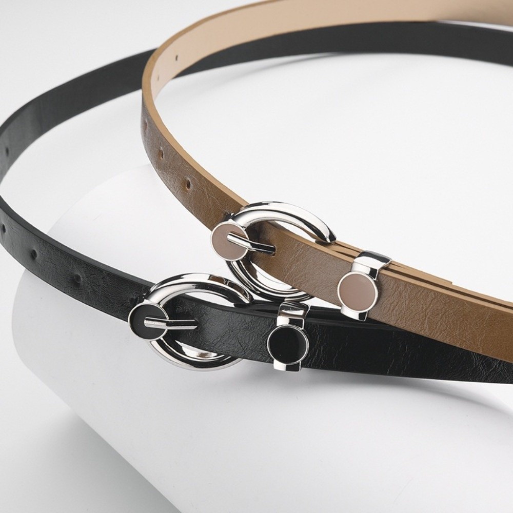 Modny pasek z klamrą ze stopu  – Formal Belt Leather Thin recenzja i cena