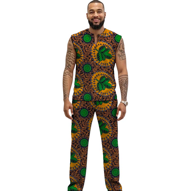 Męski zestaw Ankara: top i spo – Men Formal Party Wear Outfit recenzja i cena