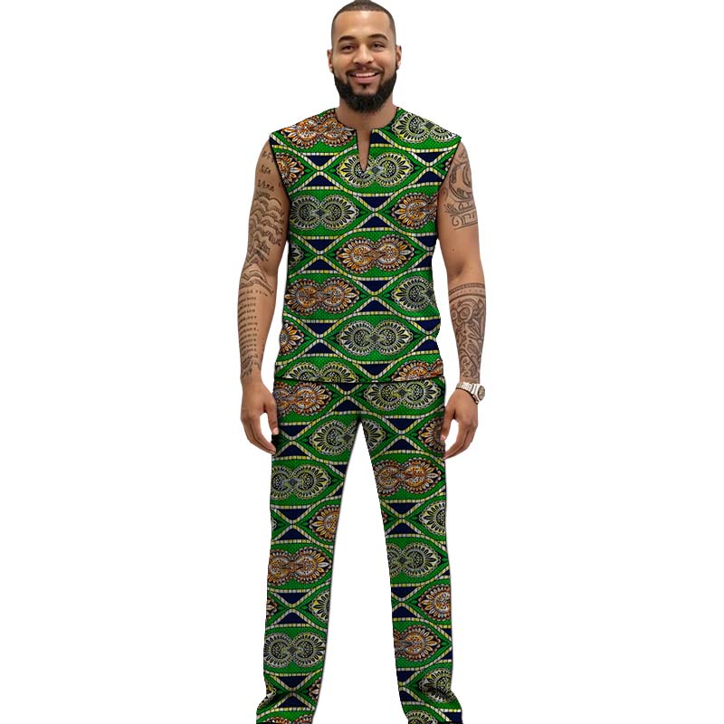 Męski zestaw Ankara: top i spo – Men Formal Party Wear Outfit recenzja i cena