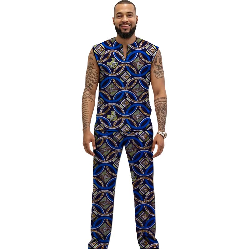 Męski zestaw Ankara: top i spo – Men Formal Party Wear Outfit recenzja i cena