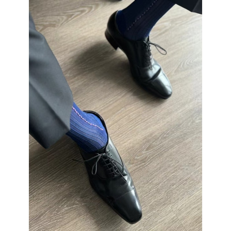 Męskie skarpety wizytowe niebi – Men Formal Wear Dress recenzja i cena