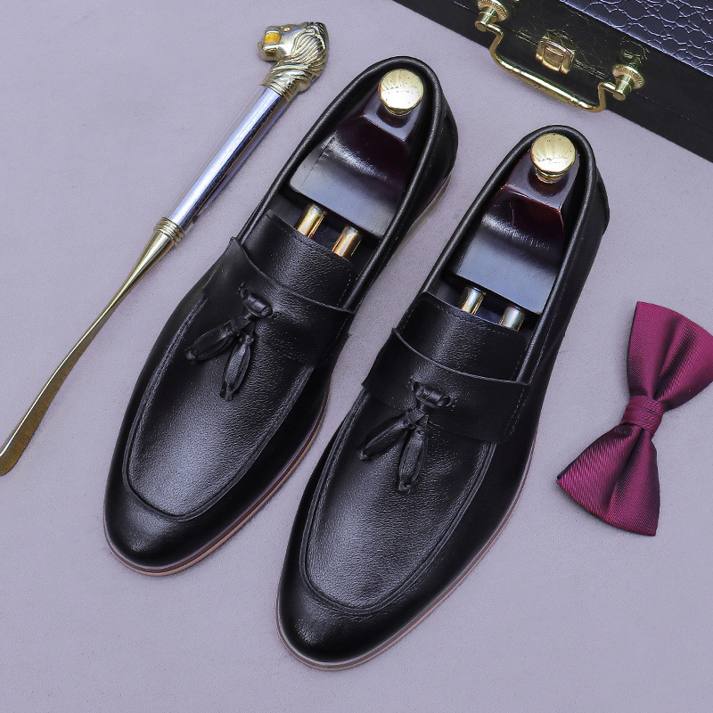 Męskie mokasyny z frędzlami, z – Men Formal Wear Dress recenzja i cena