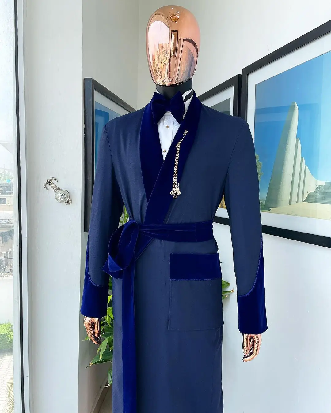 Długa marynarka męska szyta na – Men Formal Wear Dress recenzja i cena