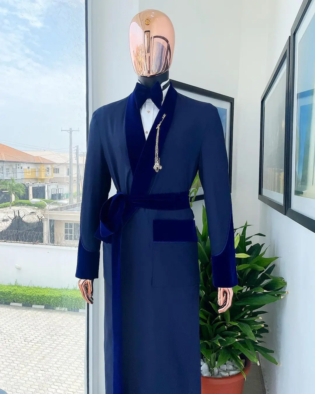 Długa marynarka męska szyta na – Men Formal Wear Dress recenzja i cena
