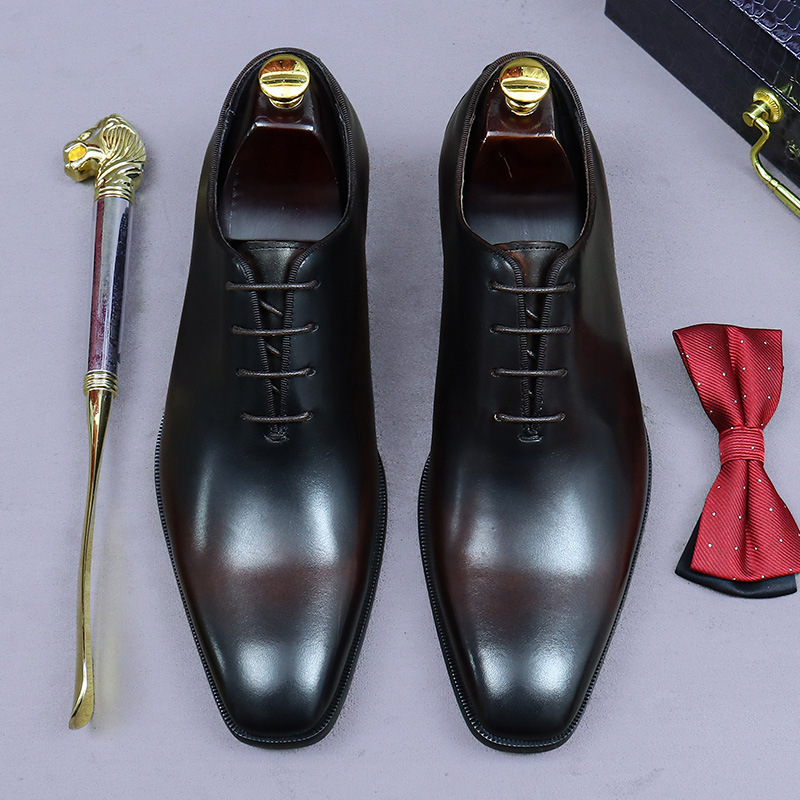 Męskie buty Oxford ze skóry na – Men Formal Wear Dress recenzja i cena