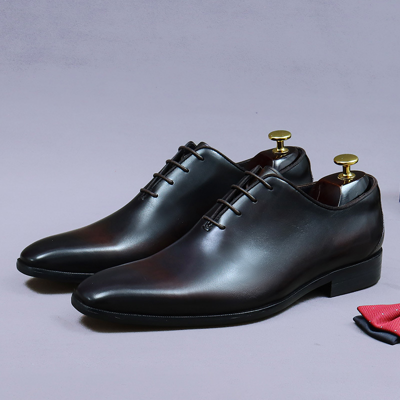 Męskie buty Oxford ze skóry na – Men Formal Wear Dress recenzja i cena